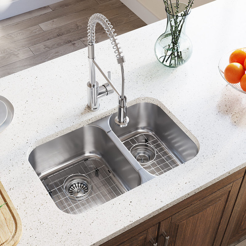 Mrdirect Stainless Steel 28 X 18 Double Basin Undermount Kitchen