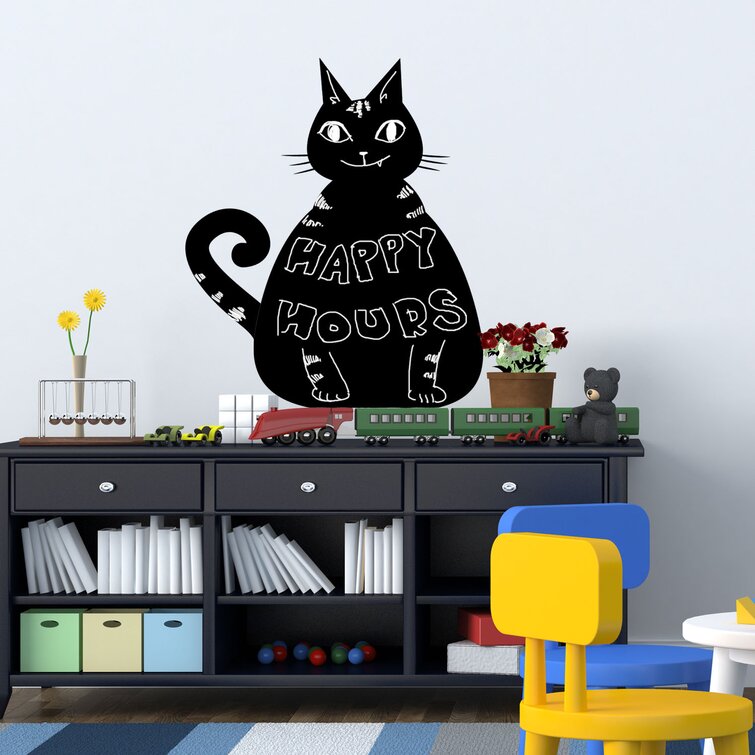 Walplus Wall Sticker Decal Blackboard Cat