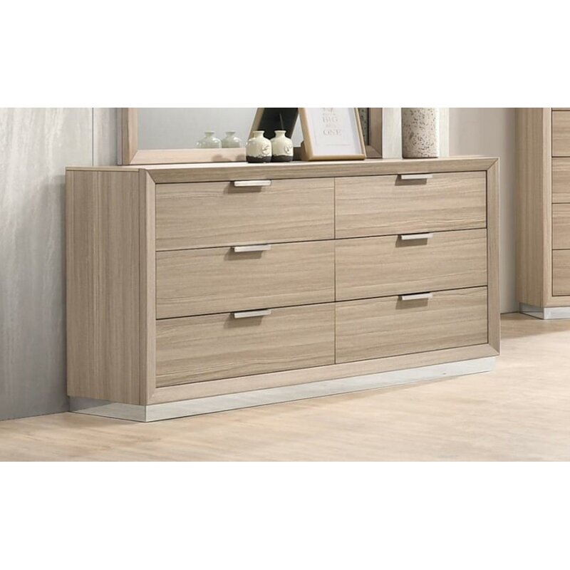 Orren Ellis Grants 6 Drawer Double Dresser Wayfair