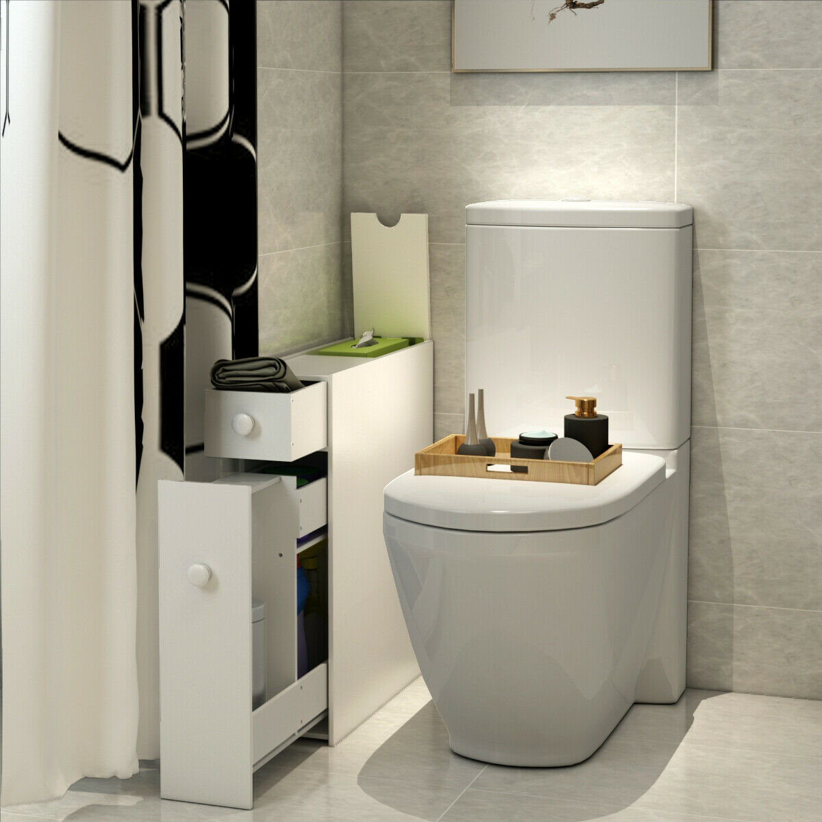 Ebern Designs Swaney Freestanding Bathroom & Reviews Wayfair