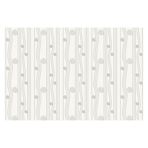 Ligne Blanche 2.25m x 336cm Textured Matt Peel & Stick Wall Mural East Urban Home