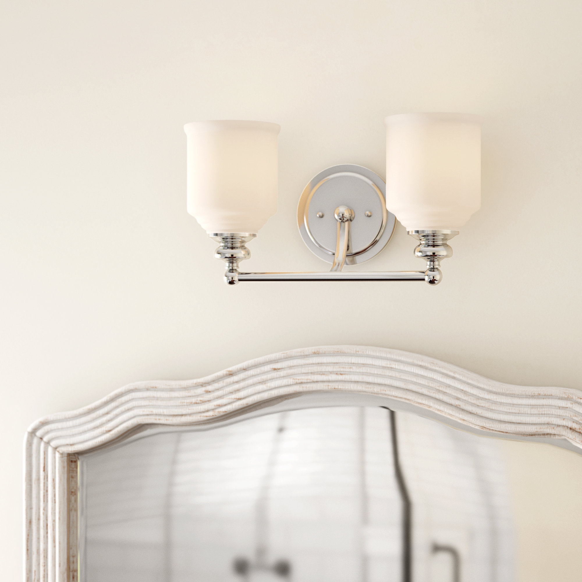Charlton Home Genevieve 2 Light Vanity Light Reviews Wayfair