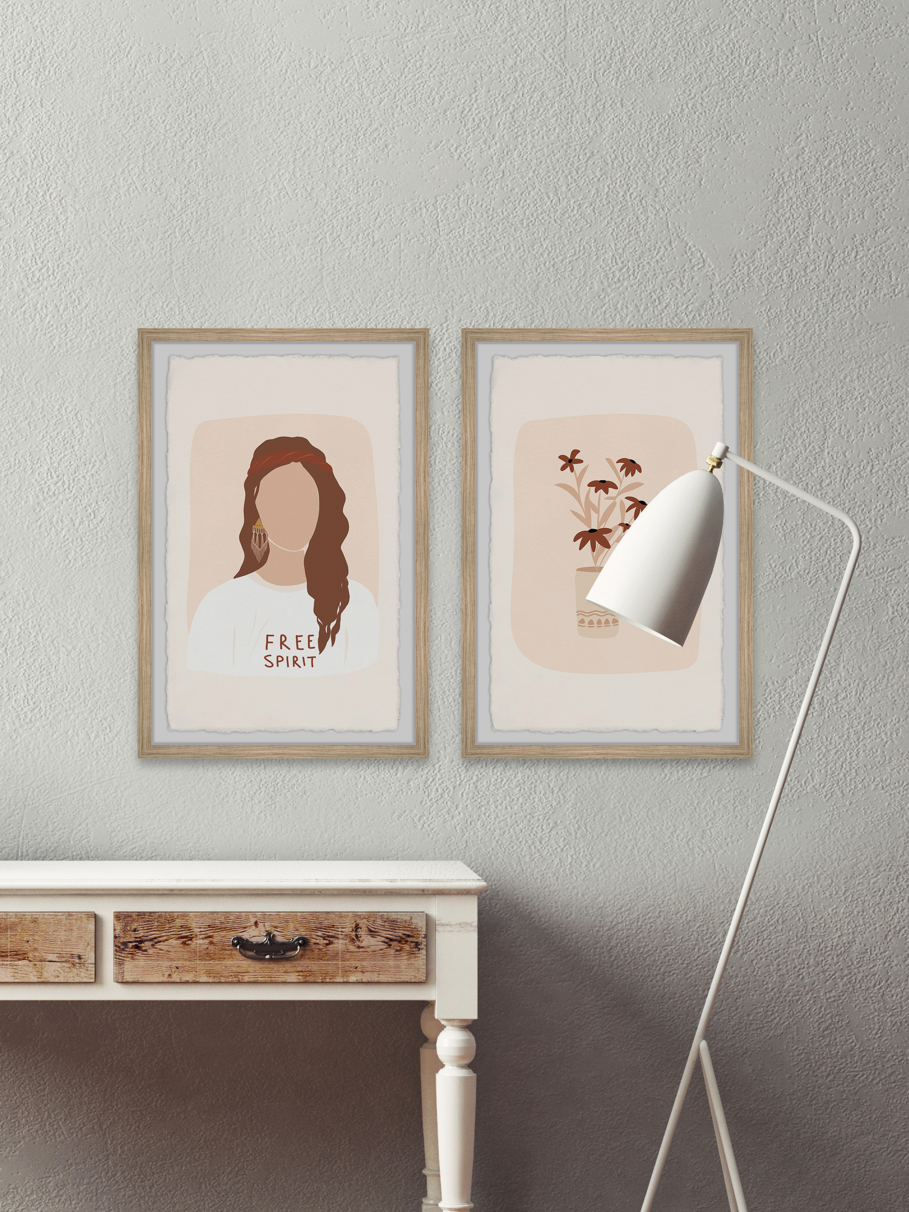 Everly Quinn Free Spirit by - 2 Piece Single Picture Frame Painting Set |  Wayfair