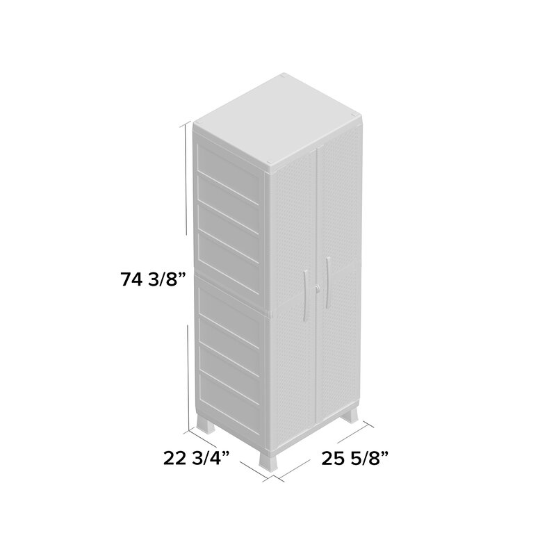 Symple Stuff Wardlaw Resin Rattan Wardrobe Armoire Wayfair