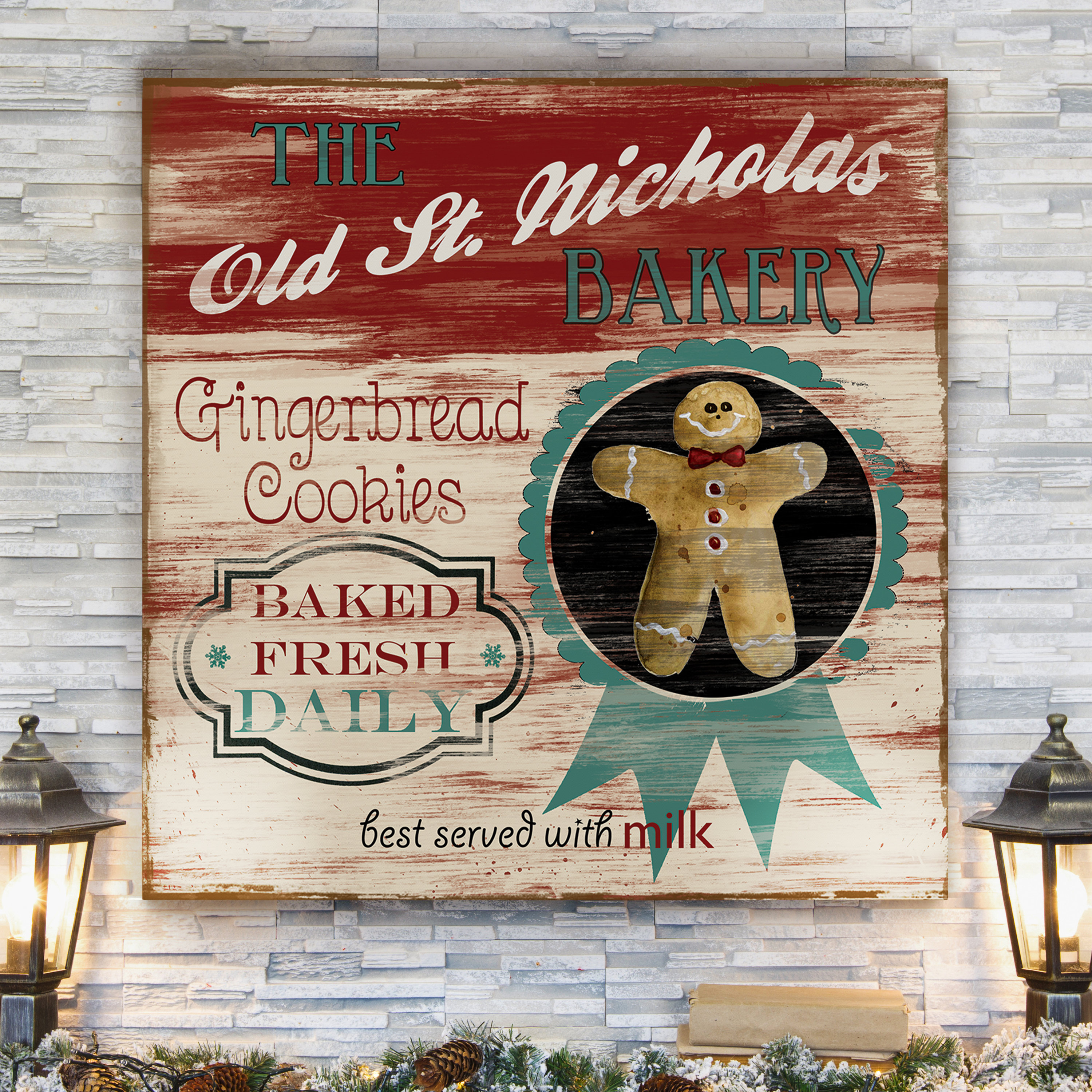 Vintage Ad St Nick Bakery Graphic Art On Wrapped Canvas Reviews Birch Lane