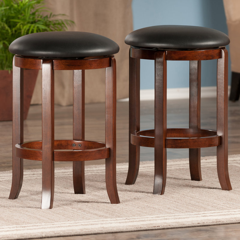 Darby Home Co Iverson 2 Piece Swivel Bar Stool Set Reviews Wayfair Iverson 2 Piece Swivel Bar Stool Set
