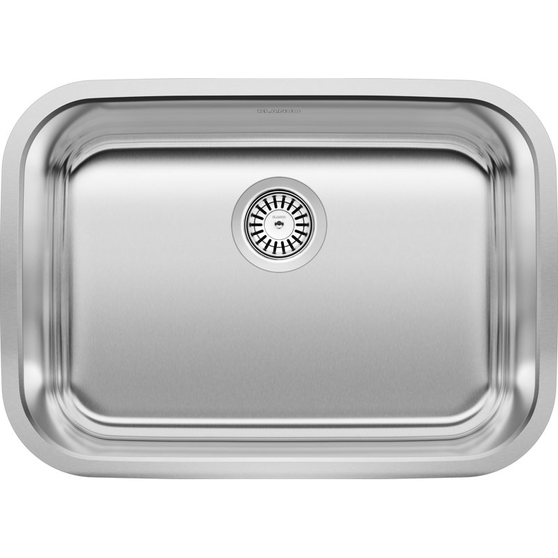 Blanco Stellar 25 L X 18 W Undermount Kitchen Sink Reviews Wayfair Blanco 442536 precis silgranit undermount kitchen sink, metallic gray. stellar 25 l x 18 w undermount kitchen sink