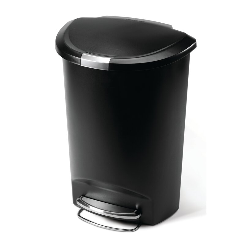 13 Gallon Semi Round Step Trash Can Plastic Reviews AllModern   13 Gallon Semi Round Step Trash Can%252C Plastic 