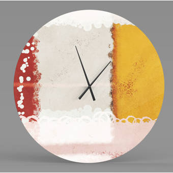 East Urban Home Farmhouse Designart Antique Face On Parchment Rustic Wall Clock Wayfair Ca