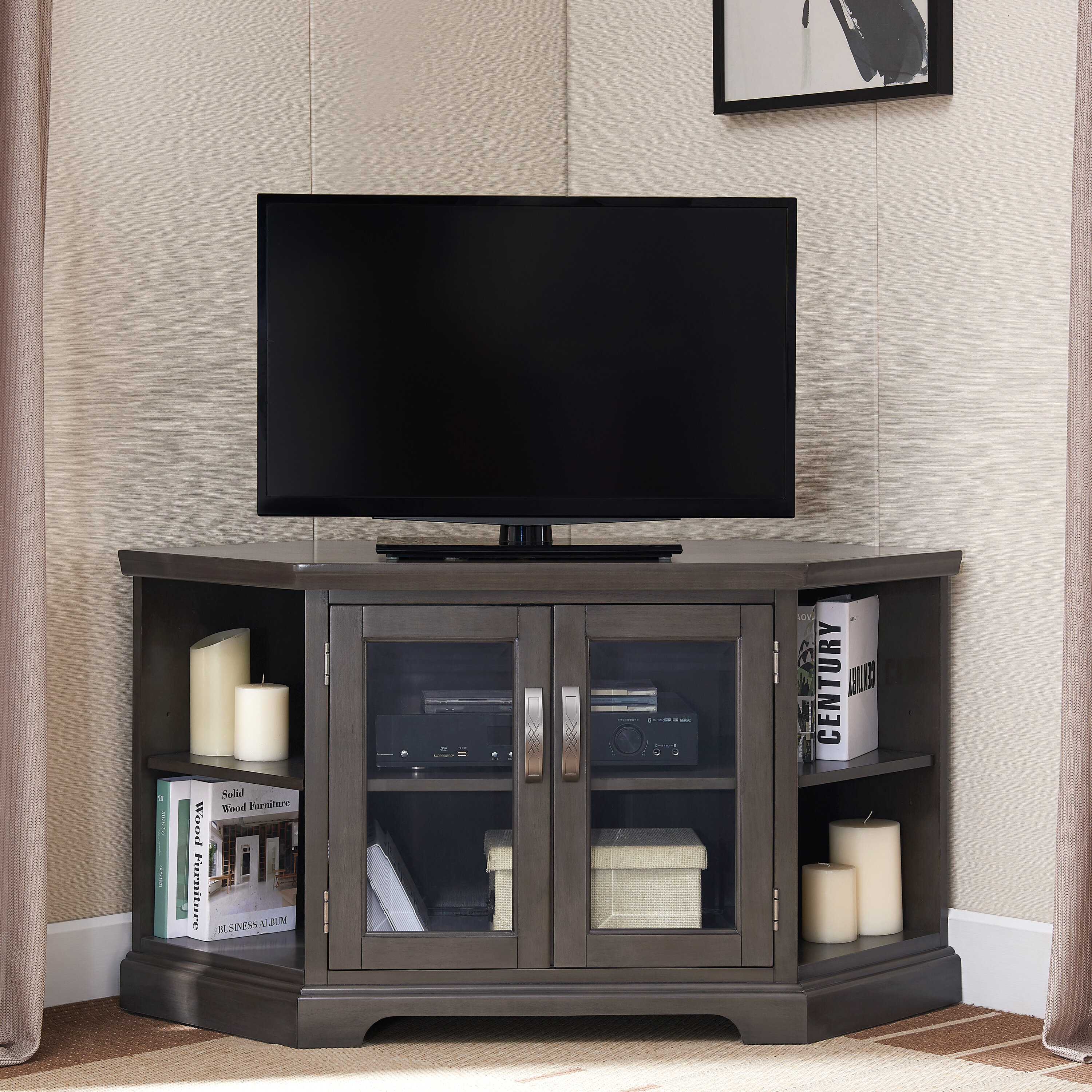 Wrought Studio Edwinton Corner Tv Stand For Tvs Up To 50 Inches