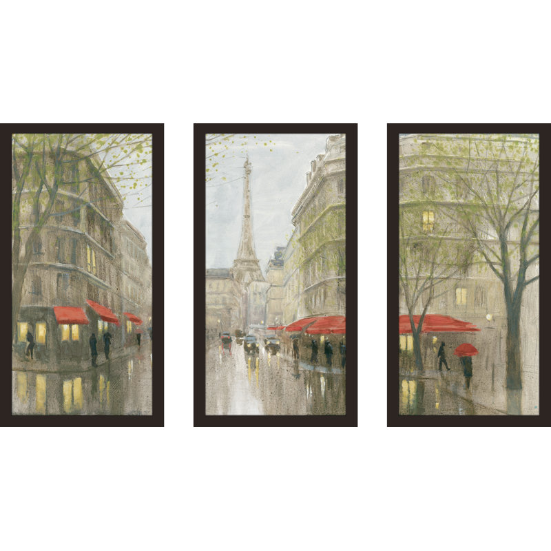 Latitude Run Impression Of Paris Framed Acrylic Painting Print