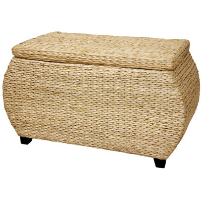 Rush Grass Storage Ottoman