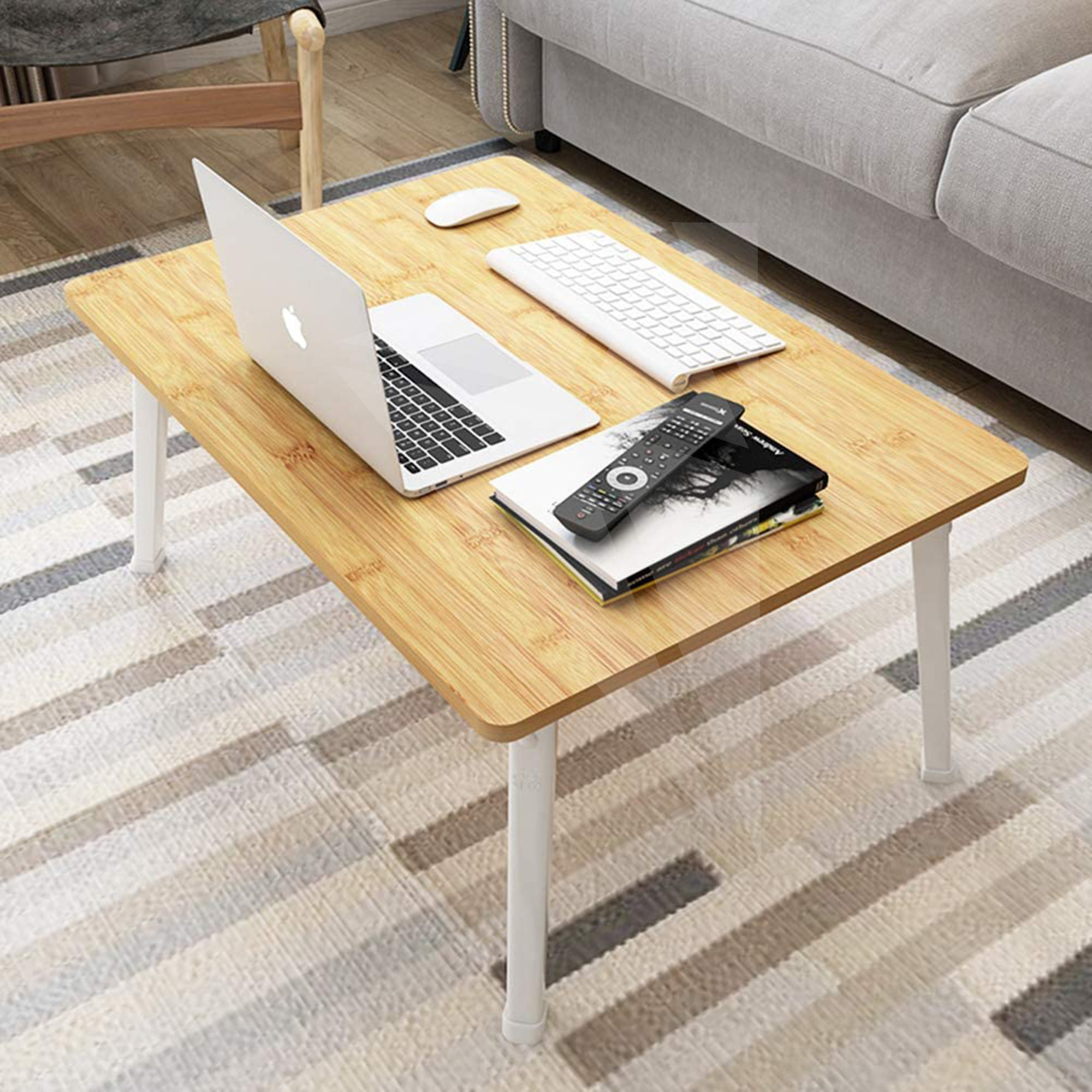 Lap Table For Studying Bamboo Folding Laptop Stand M&W Wooden Bed Desk Folding Legs Breakfast Tray Laptop Tray Bed Bed Table