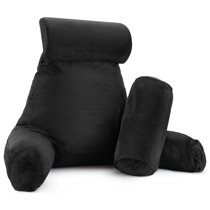 black bed rest pillow
