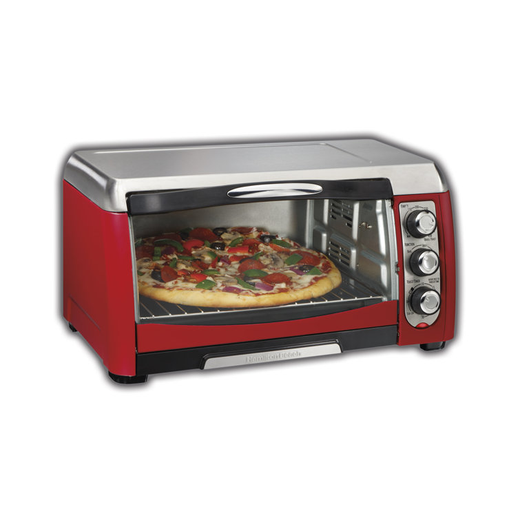 hamilton beach red toaster oven