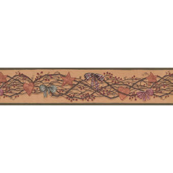Black Pink York Wallcoverings BP8100BD Mossy Oak Camo Border Browns