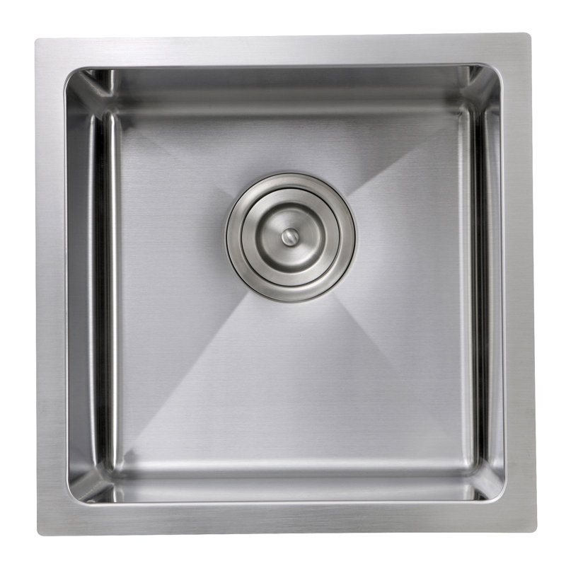 Nantucket Sinks Pro Series 15 L X 15 W Square Undermount Small Radius Stainless Steel Bar Sink Reviews Wayfair