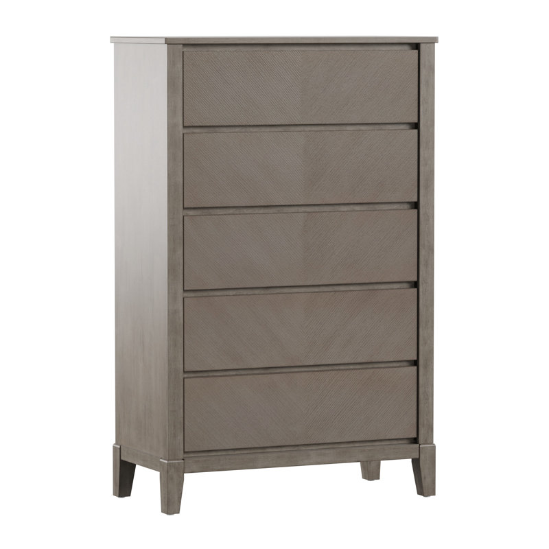 Wrought Studio Nicolai 5 Drawer Chest Reviews Wayfair
