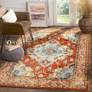 Newburyport Orange Area Rug