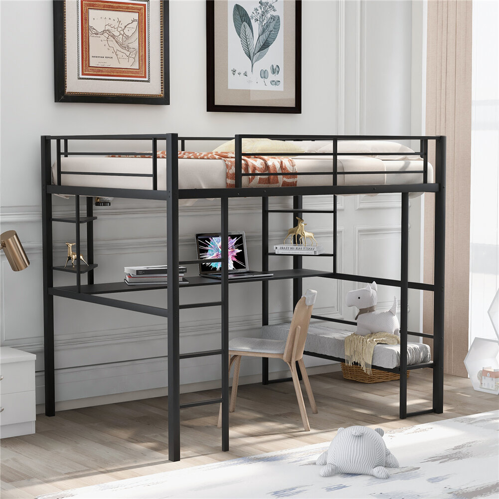 Isabelle & Max™ Oxbrook Full Loft Bed With Built-in-desk By Isabelle 