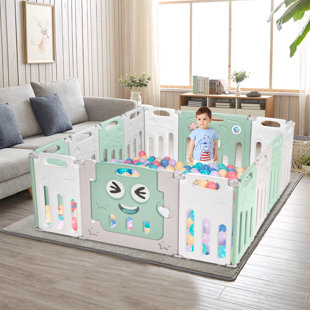 playpen with mattress