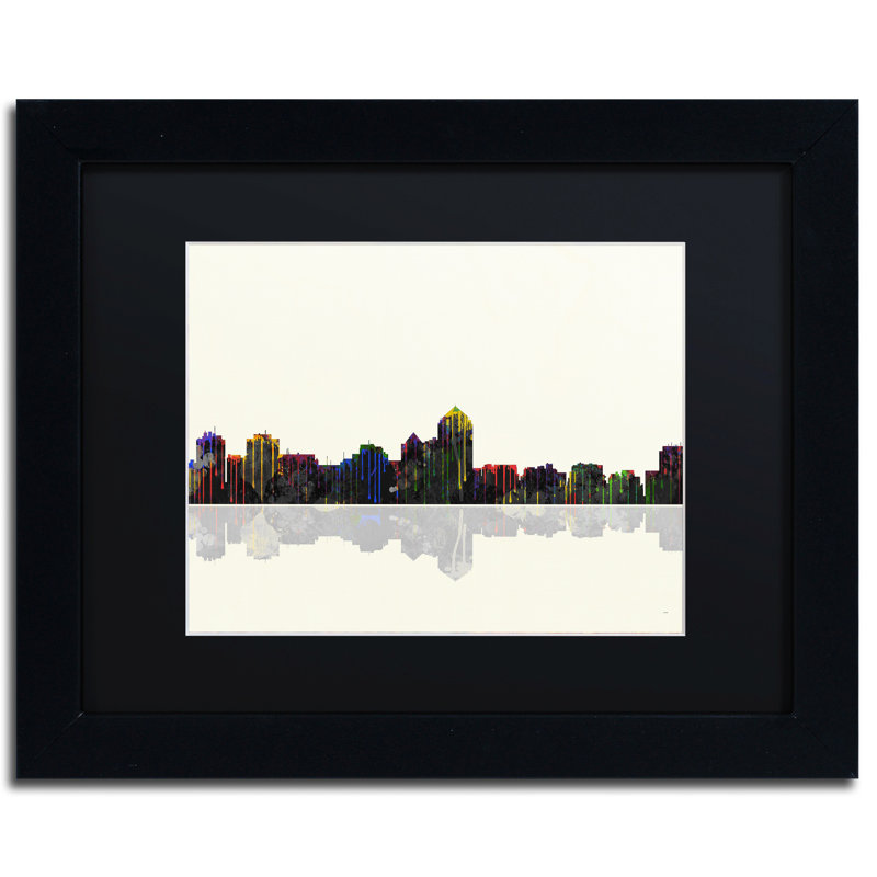 Trademark Art Albuquerque New Mexico Skyline By Marlene Watson
