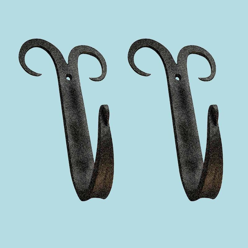 wrought iron wall hooks