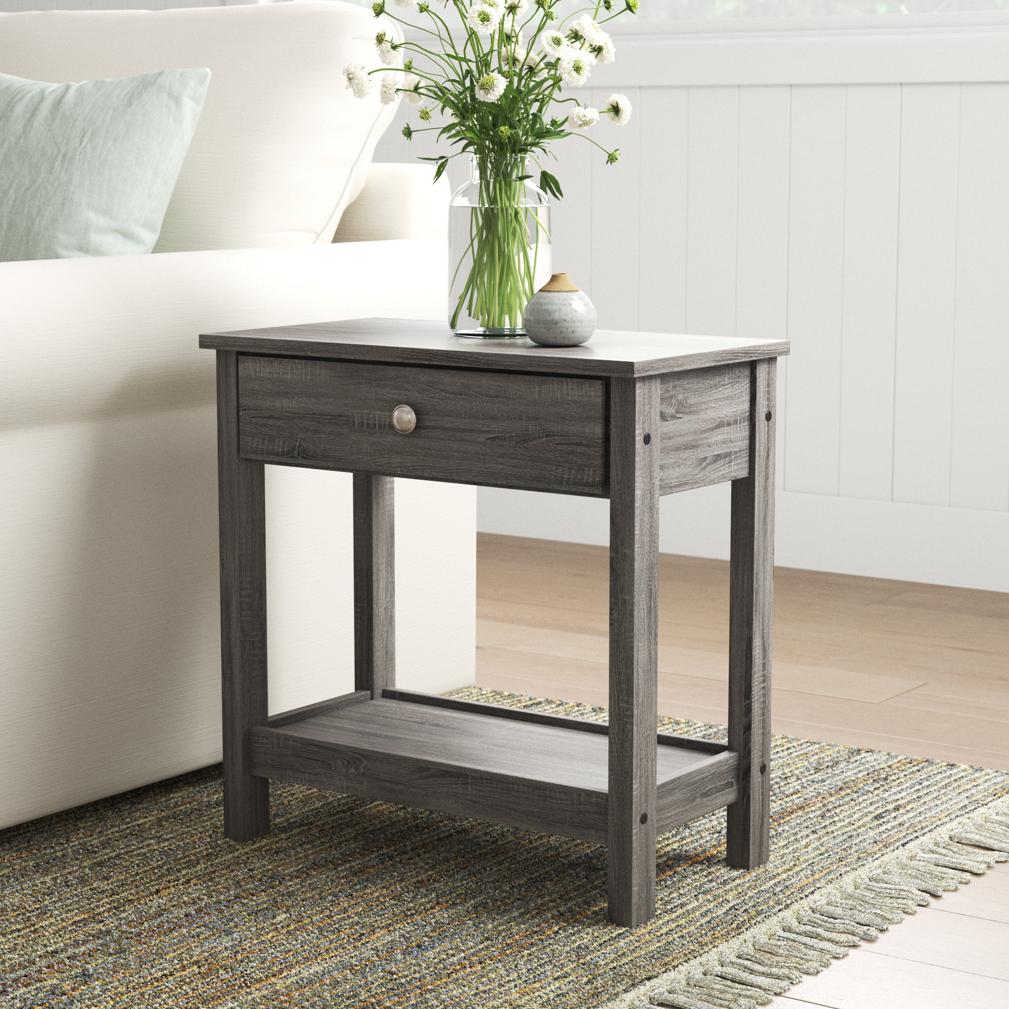 Sand & Stable Kaya 21.75'' Tall End Table with Storage & Reviews Wayfair