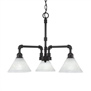 Go to store & view more images Kash 3-Light Shaded Chandelier by Williston Forge