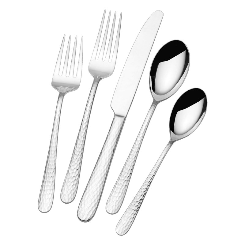 International Silver Madrid 20 Piece 18 10 Stainless Steel Flatware Set Service For 4 Reviews Wayfair