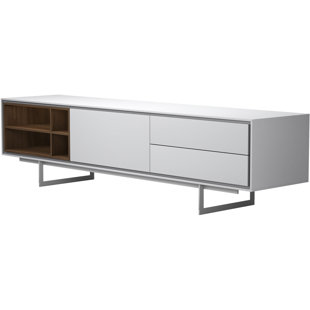 Modern Contemporary White Floating Media Cabinet Allmodern Quickview