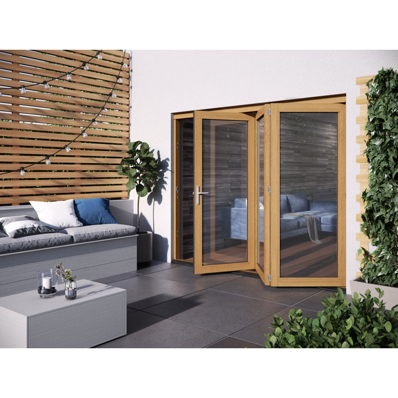 Jeld Wen Kinsley Folding Wood 3 Panel Ready To Install Glazed