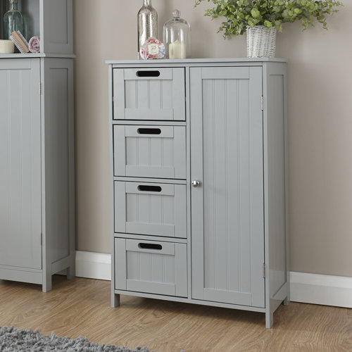 Hochschrank HAMPTON von WAYFAIR BASICS Grau