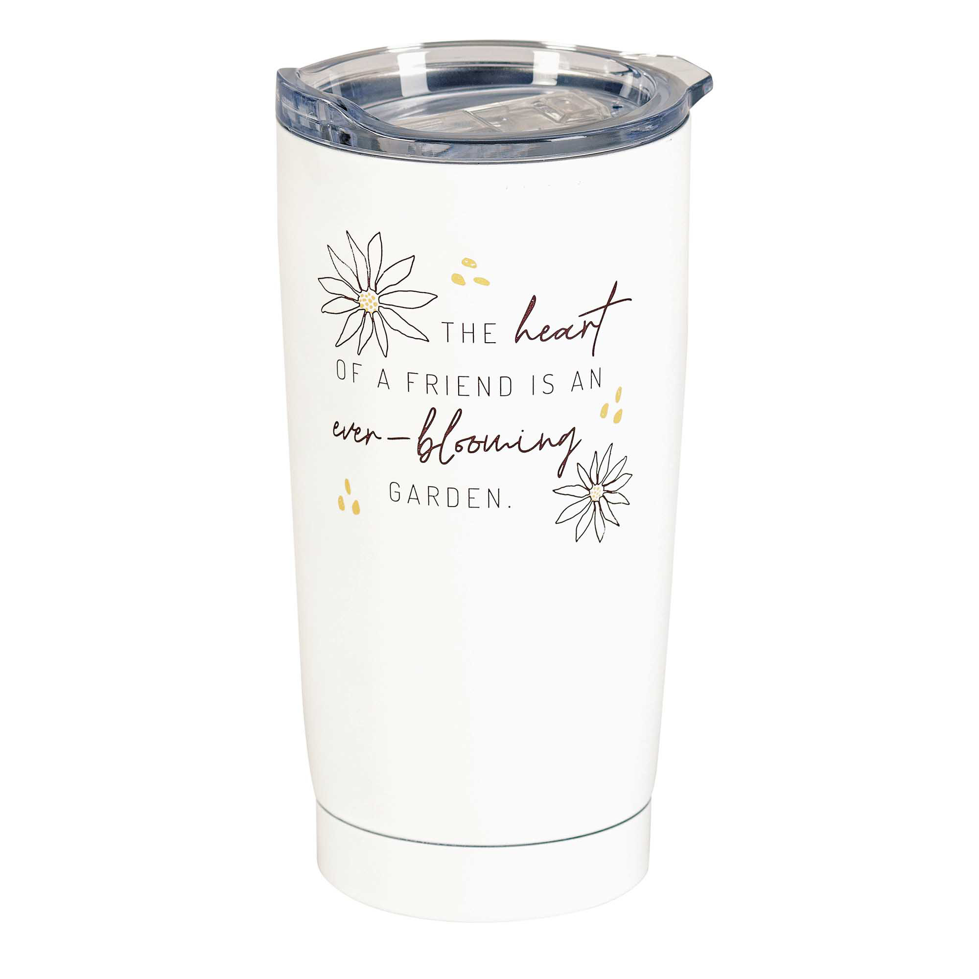 DicksonsInc Heart Friend Floral 20 oz. Double Wall Stainless Steel
