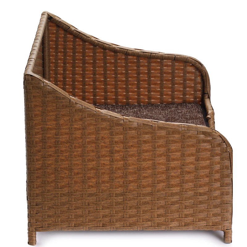 wicker dog sofa