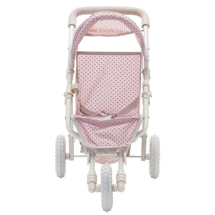 Polka Dots Princess Baby Doll Twin Jogging Stroller Fol Details about   Olivia'S Little World