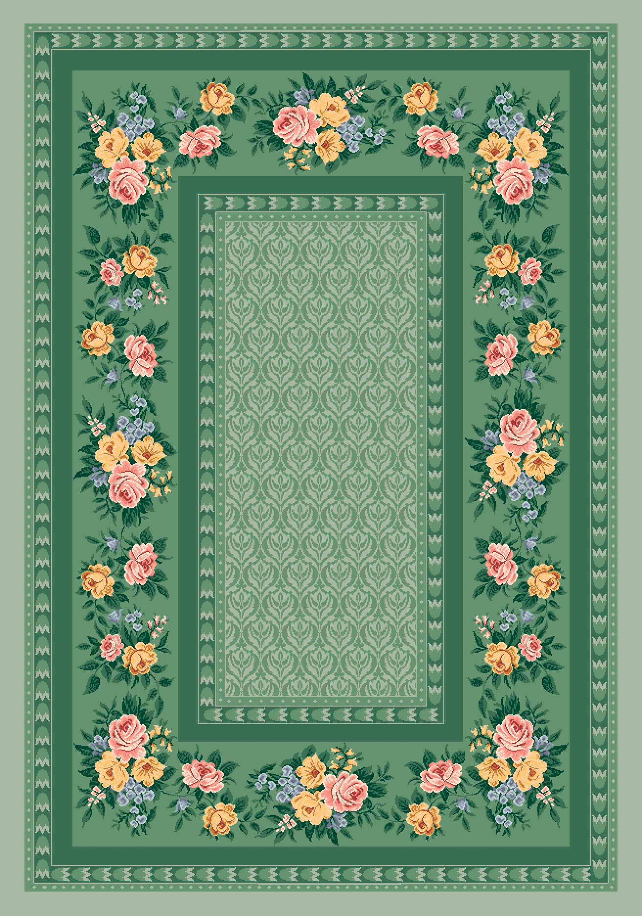 Milliken Pastiche Kerri Cool Celery Green Area Rug Wayfair