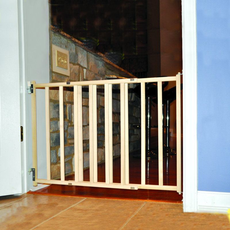 Tucker Murphy Pet Olivera Wood Slat Walk Thru Gate Reviews Olivera Wood Slat Walk Thru Pet Gate