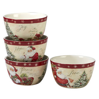 The Holiday Aisle Very Merry Dip Bowl And Spoon Set Wayfair