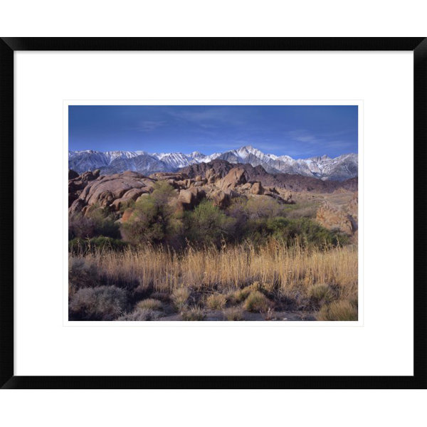 Global Gallery Mount Whitney And The Sierra Nevada From Alabama Hills California Framed Photographic Print Wayfair
