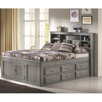 Bill Full Mates Captains Bed With Drawers Harriet Bee