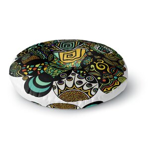 Pom Graphic Design 'Multicolor Life' Round Floor Pillow