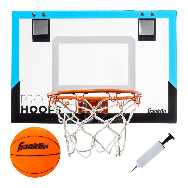 Kids Mini Indoor Basketball Hoop Pump Set Over Door Basket Ball Backboard Game 