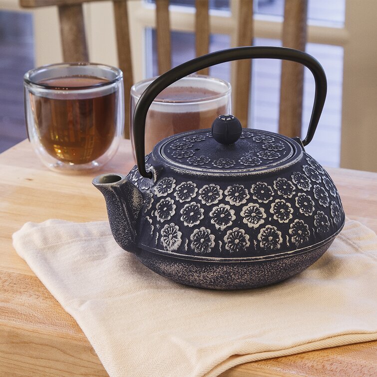 Muflier Floral Cast Iron Teapot