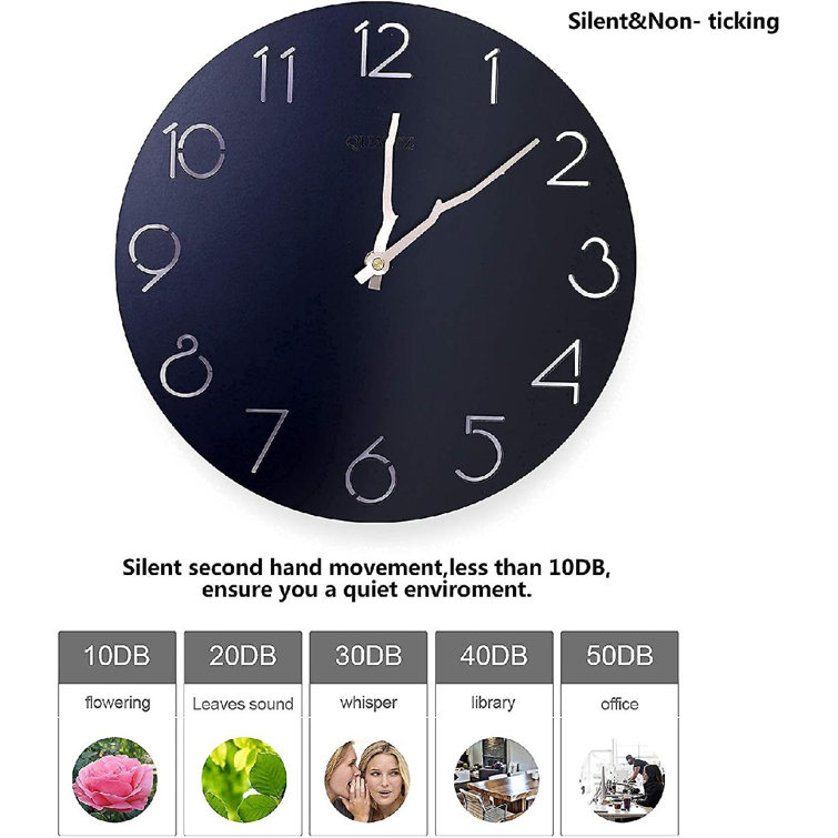 Latitude Run® Wooden Wall Clock, 12