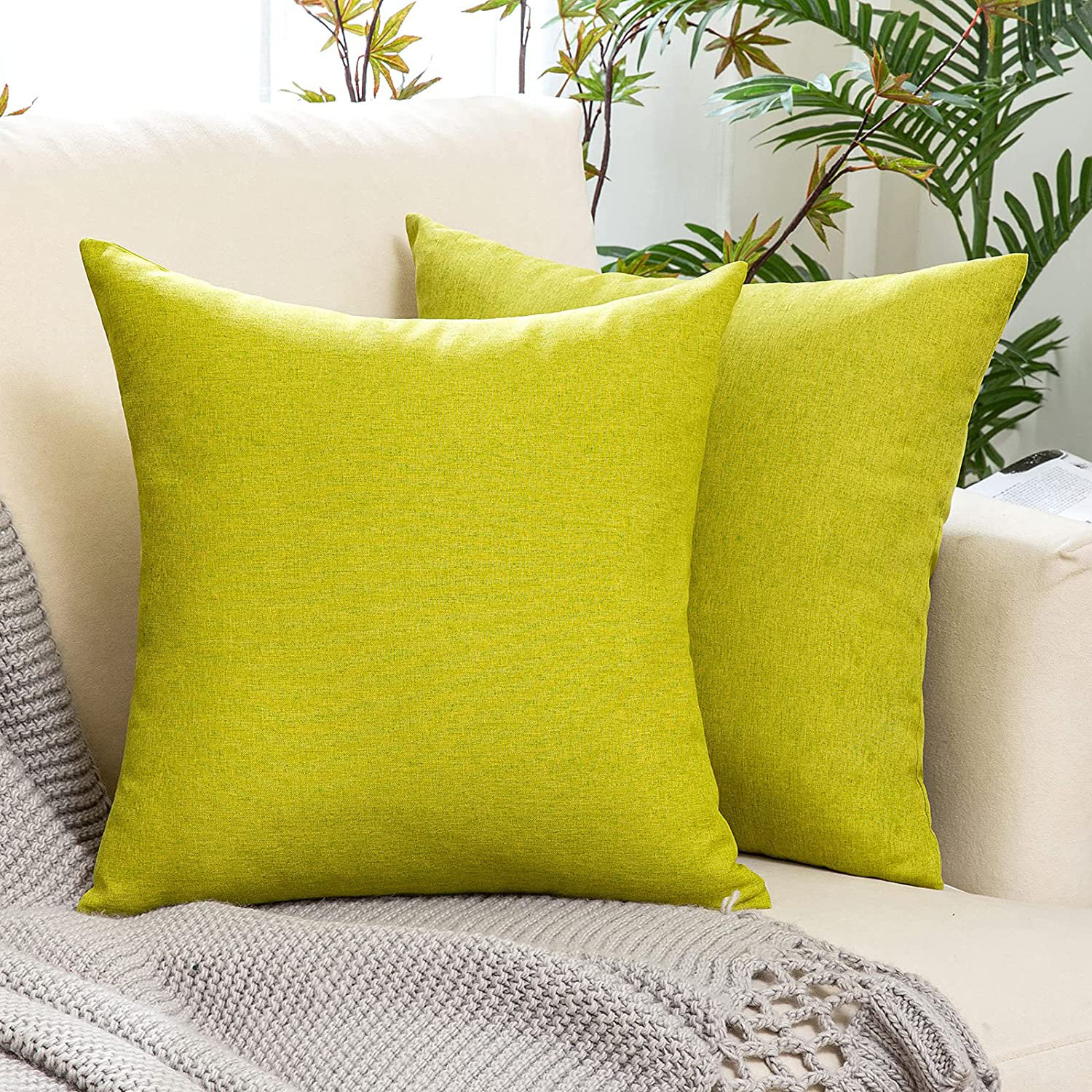 Set 2 Pillowcases Cushions Sofa Cushion Cover for Sofa Decorative Cushions for Outdoor Cushions Waterproof