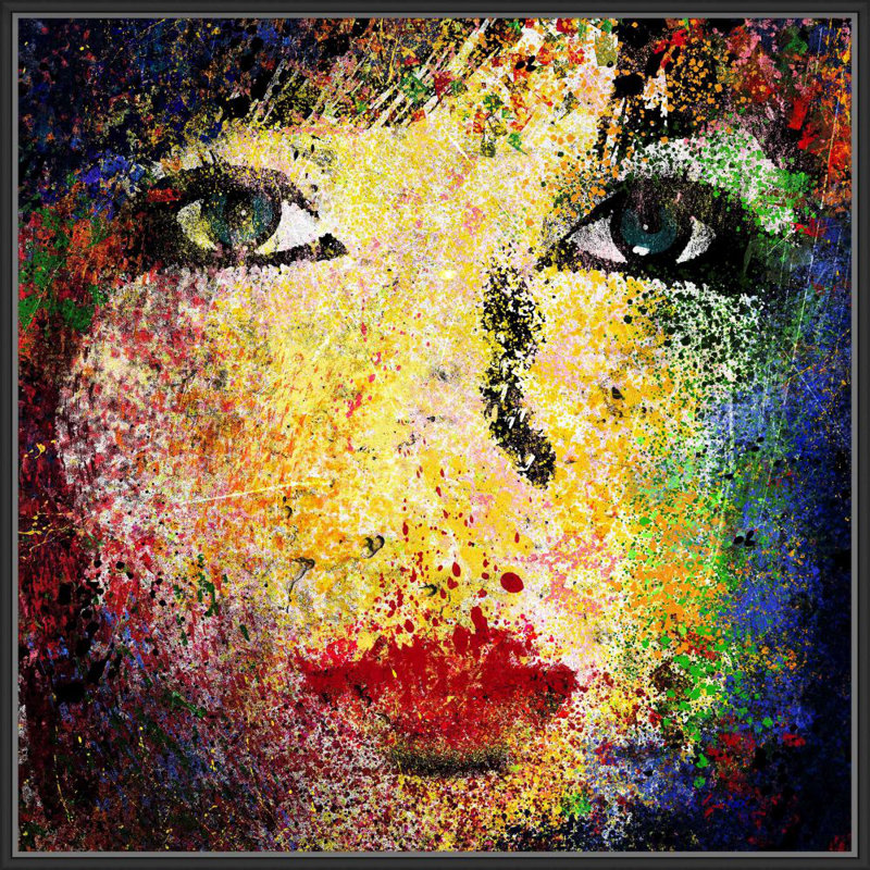 Jbass Grand Gallery Collection Abstract Woman Iv Framed Acrylic