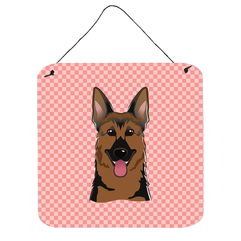 Carolines Treasures German Shepherd Welcome Metal Print 16 x 12 Multicolor
