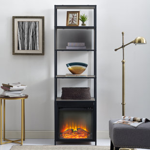 Kole Standard Bookcase with Fireplace by George Oliver