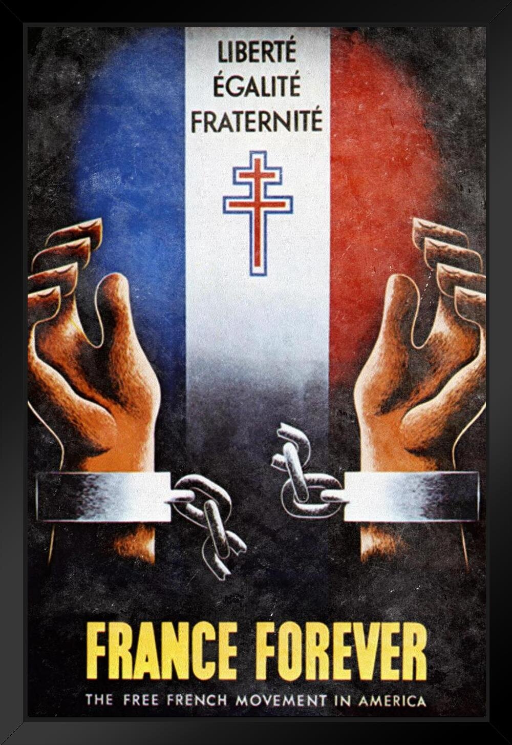 Details about   Olivier French Resistance MLN WWII Advert Framed Wall Art Poster 